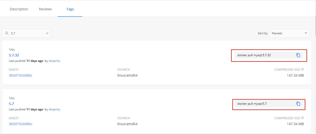 查看其他版本的 MySQL